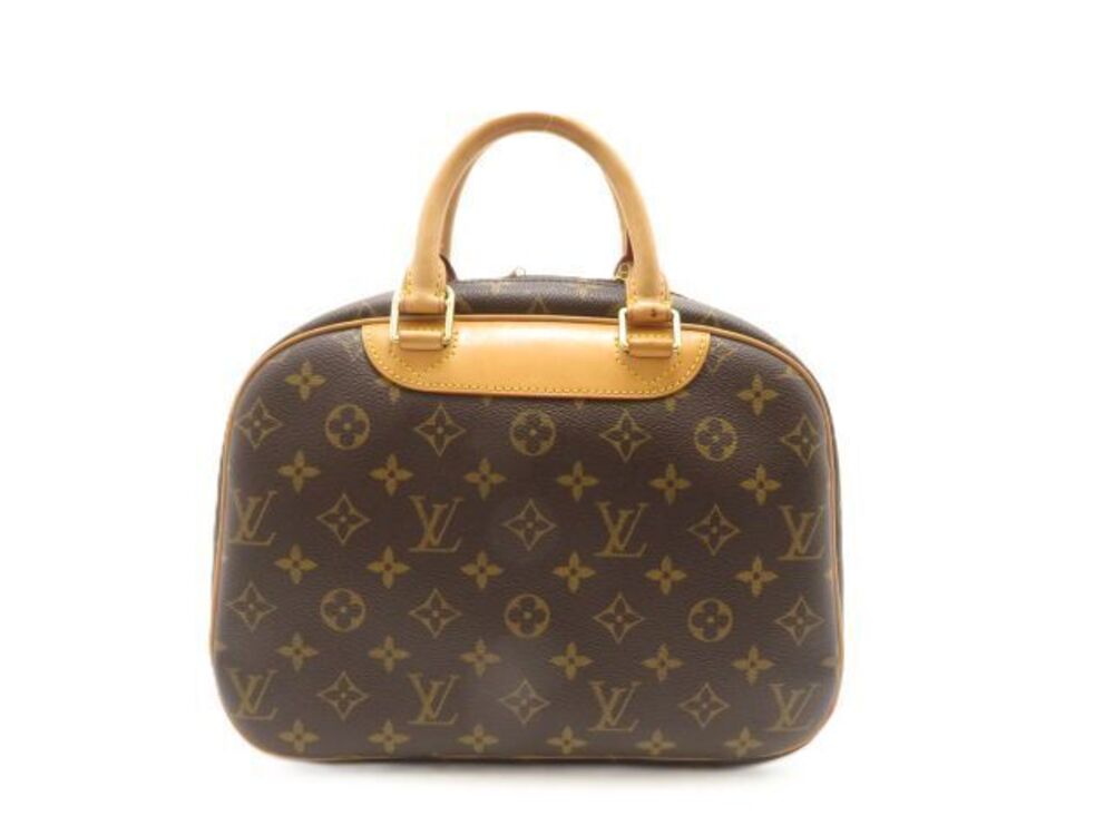 LOUIS VUITTON Trouville Monogram Bag Handbag Canvas Brown